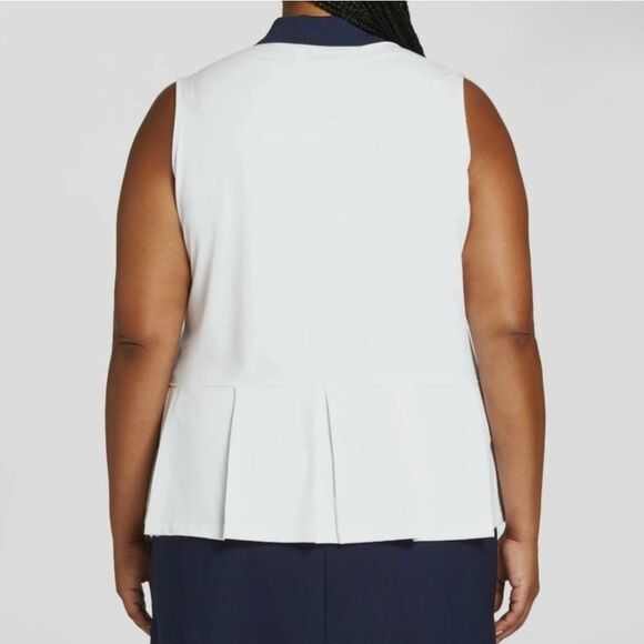 Lady Hagen White Patriotic Sleeveless Golf Top - Picture 2 of 14